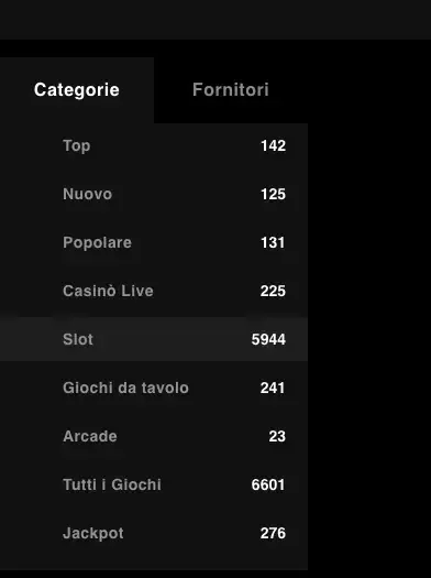 Selezione dei giochi