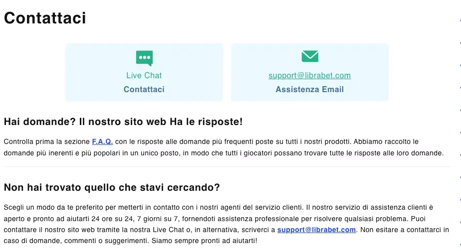Servizio clienti
