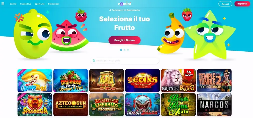 Una recensione di Nomini specificamente per i giocatori italiani.