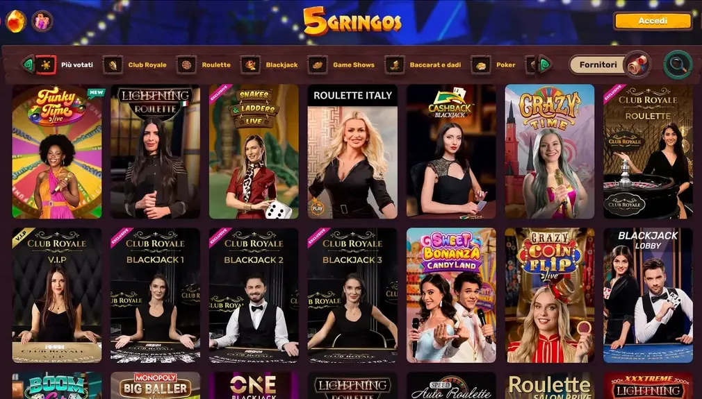 Selezione dei giochi