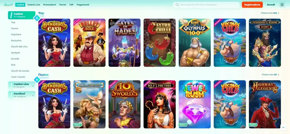 Selezione dei giochi