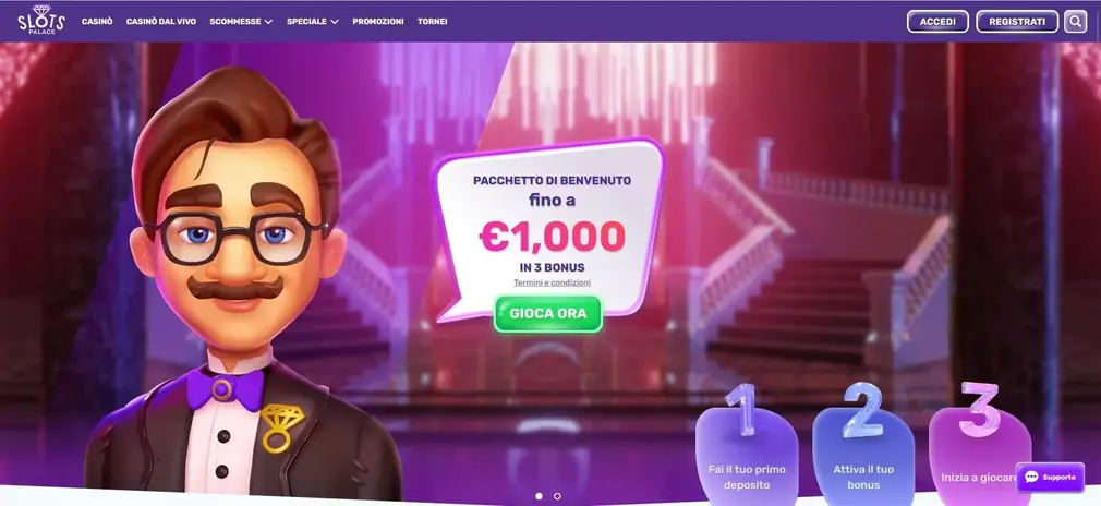 Una guida per i giocatori italiani su SlotsPalace.