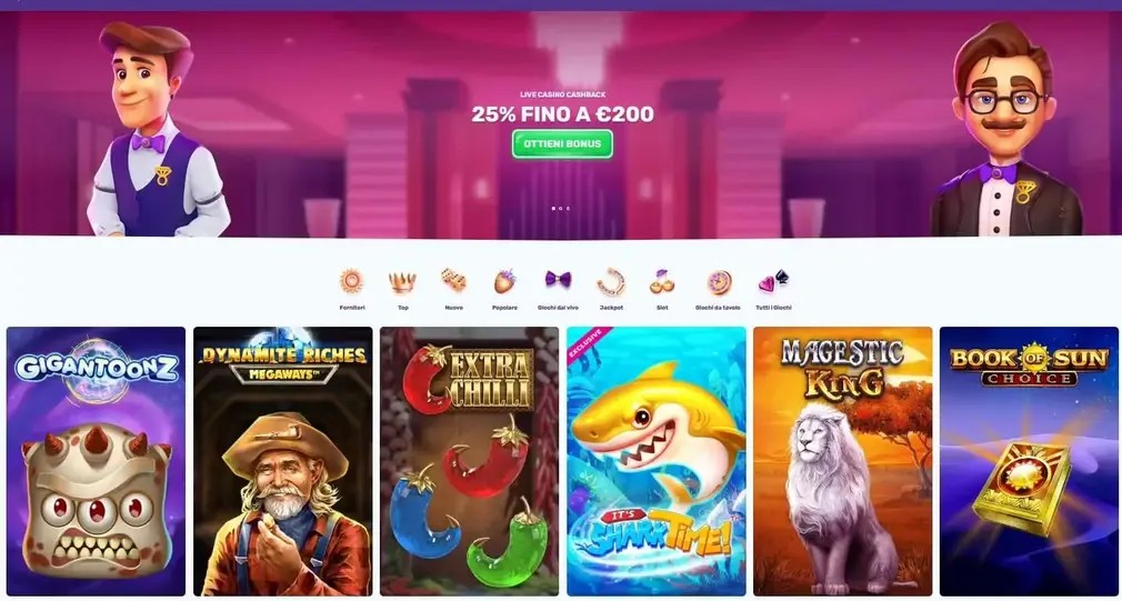 Selezione dei giochi